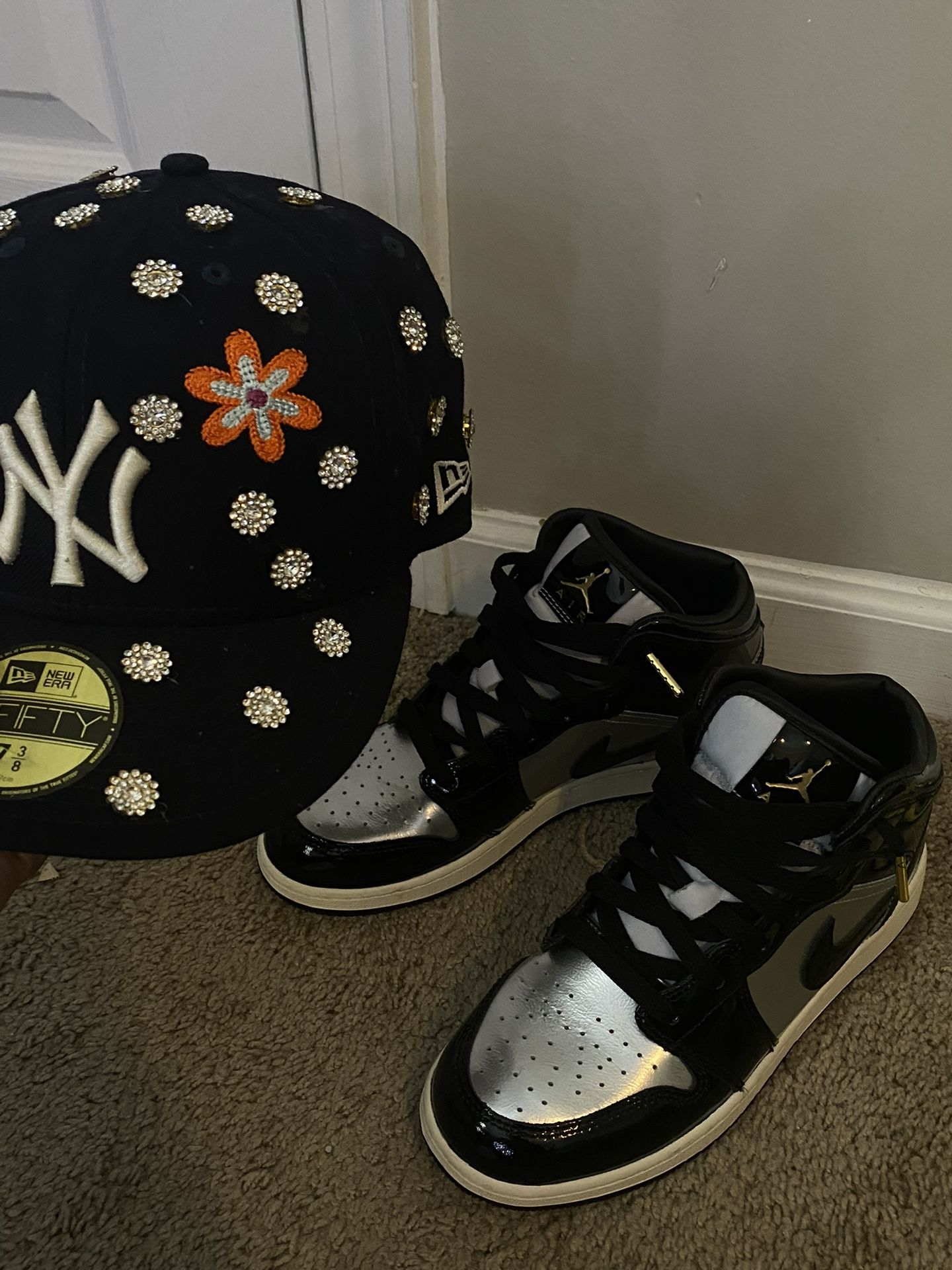 Fitted Newyork Hat & Jordans Combo