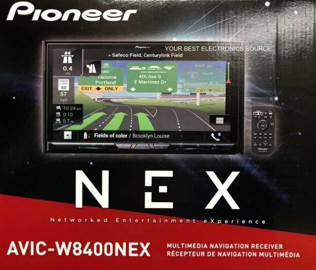 New Pioneer Double DIN Android Auto and Apple CarPlay In-Dash DVD/CD Car Stereo Receiver, 7in Touchscreen, Navigation AVIC-W8400 NEX in dash