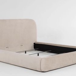 Aurora II Cloud Corduroy Queen Upholstered Panel Bed