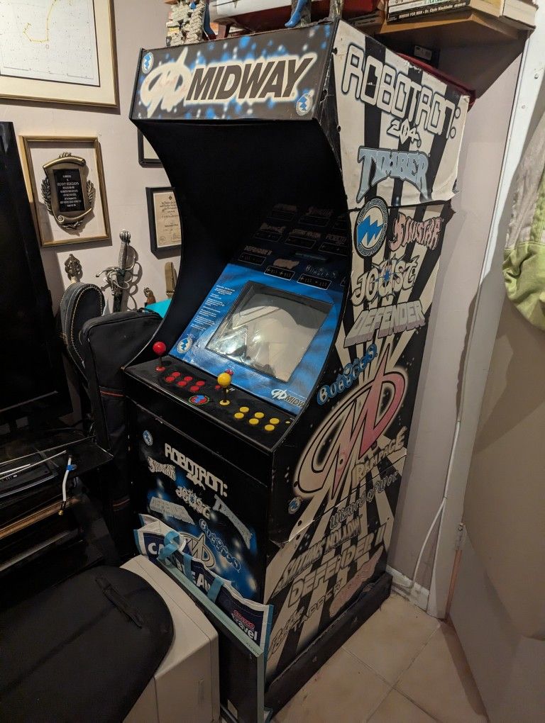 Midway Games Arcade Cabinet With 12 Games