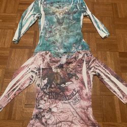 Set Of 2 Womens Size Large Rod’s Shirts 