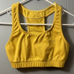 Reebok Small Sports Bra. Yellow. 