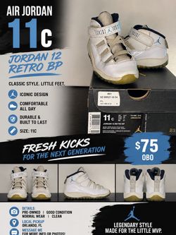 AIR JORDAN 12 RETRO BP – SIZE 11C ($75 OBO)