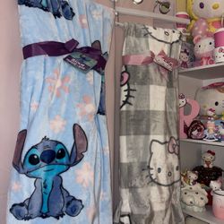 Hello Kitty And Stitch Blanket 