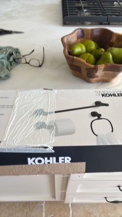 Kohler new terzet black bath accessories