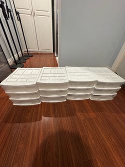 Clear Plastic Stackable Small 3 Drawer Organizer