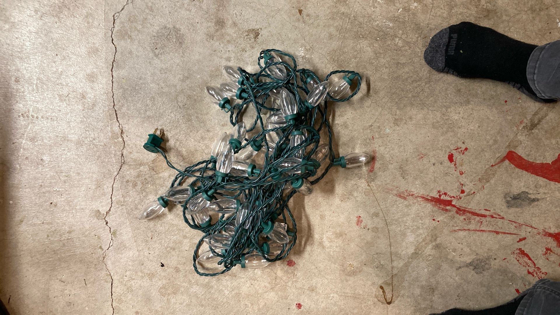 Christmas Lights. White.