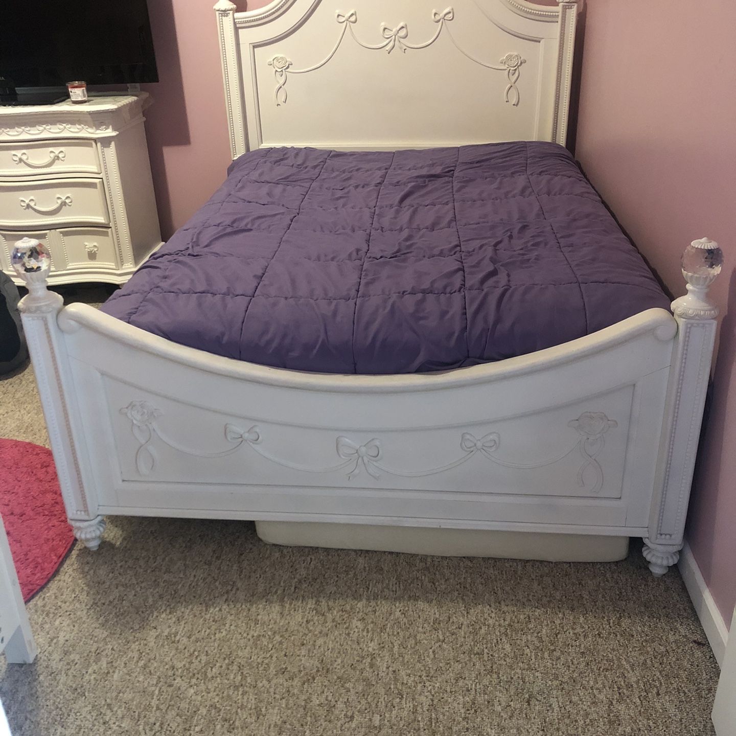 disney princess crib and dresser Disney Princess 4 Pc Silver Gray Bedroom Set With Dresser & Changing Set,  Crib