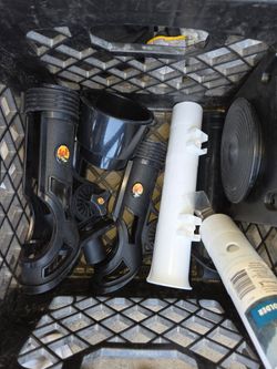 Boat fishing pole parts