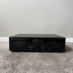 JVC TD-W718 Dual Double Cassette Deck Tape Player Changer