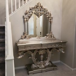 Console Table With Mirror 