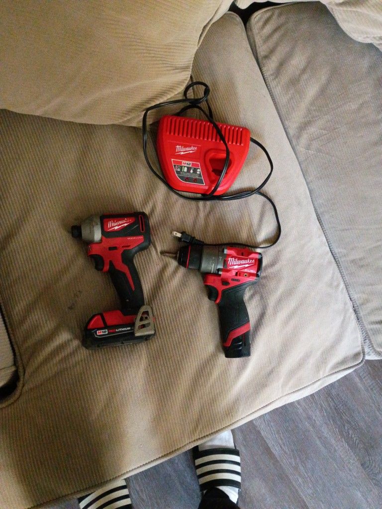 Milwaukee Base Hammer Drill & Milwaukee Drill