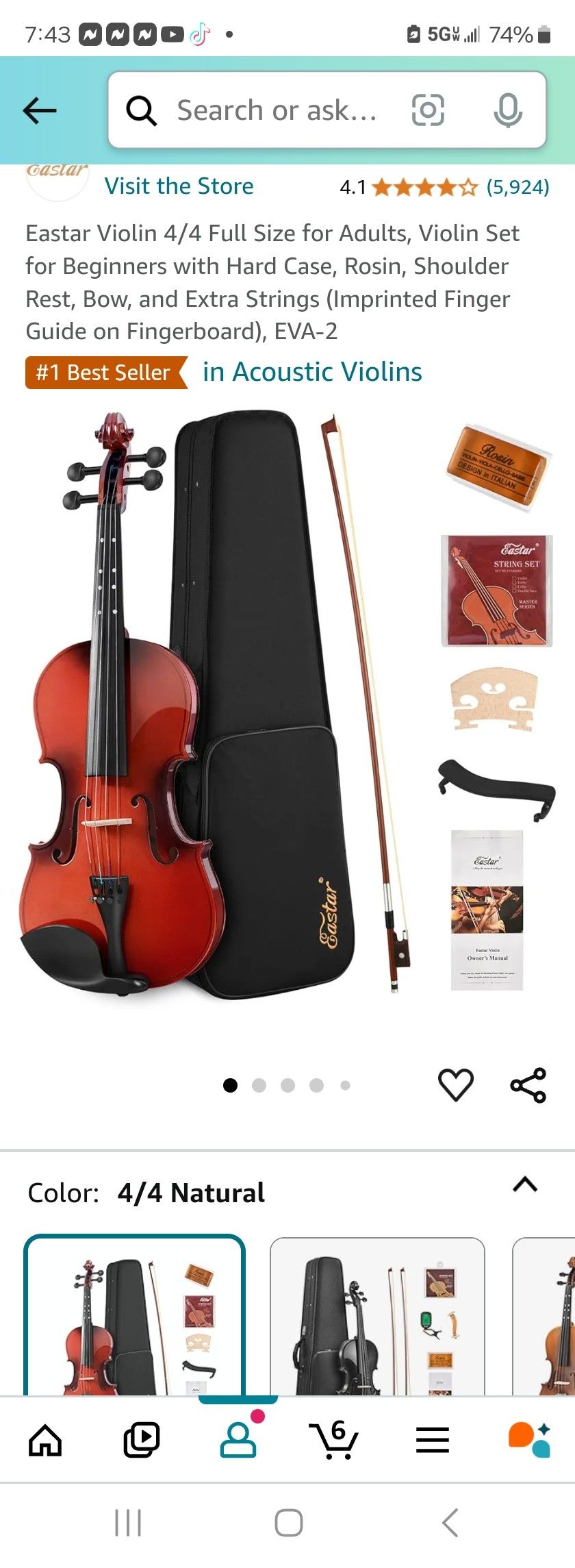Violin Eastar (Used)