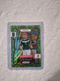 RAFAEL MARQUEZ GREEN MONOPOLY PRIZEM FIFA WORLD CUP CARD