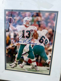 Dan Marino Autographed Miami Dolphins Photo Framed