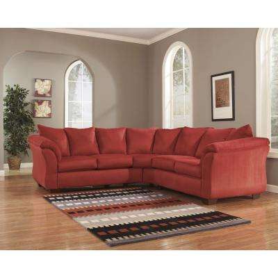 Large 3 piece sectional couch/ sofa with bed and recliner