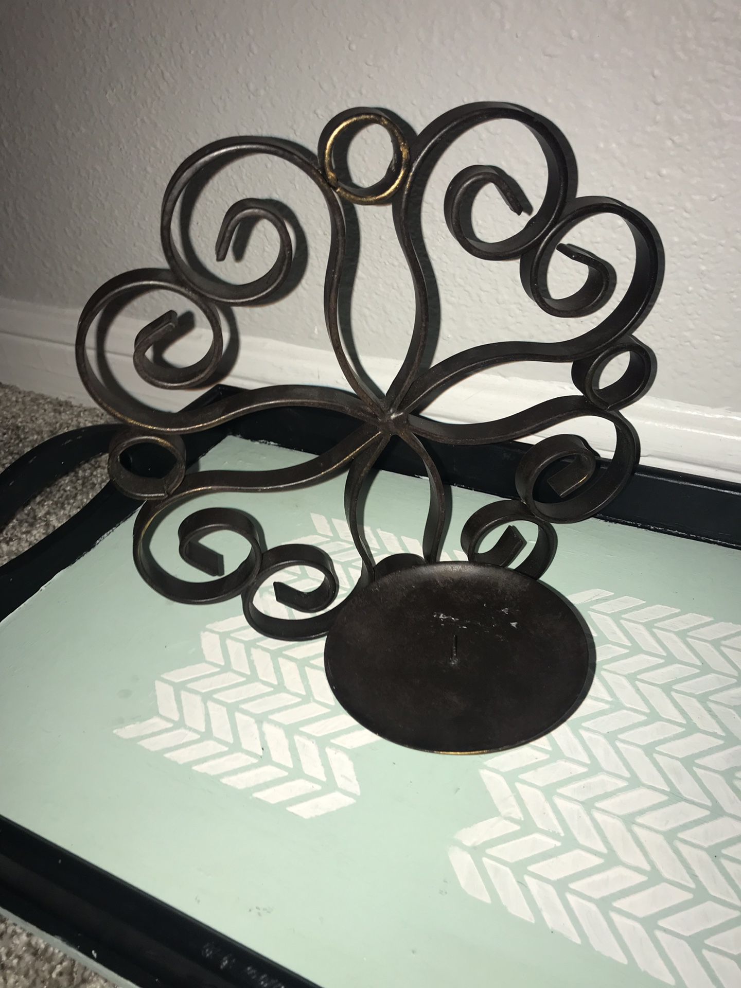 Beautiful steel Candle Holder - High End