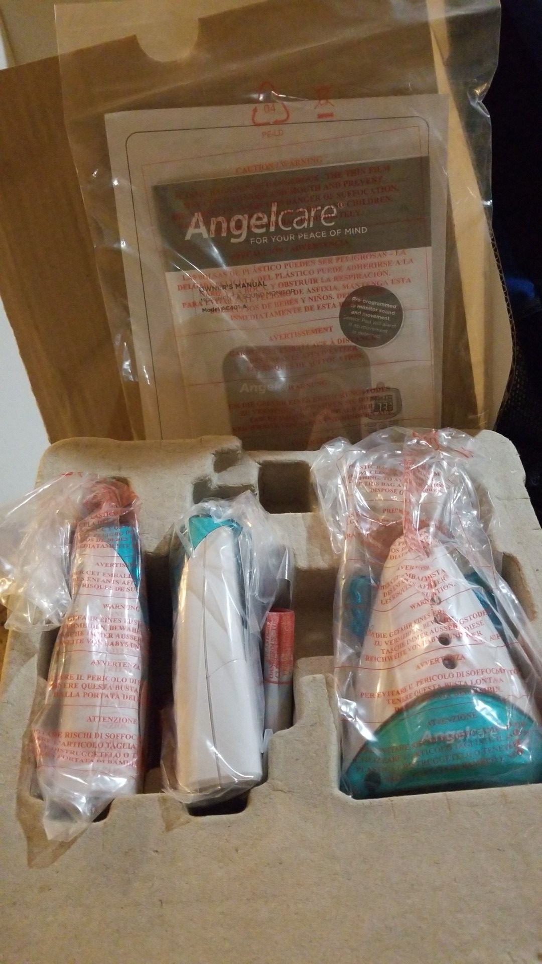Angel care baby movement and sound monitor