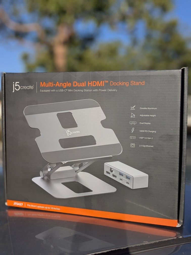 NEW IN-BOX! Multi-Angle Dual HDMIM
Docking Stand
