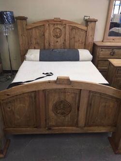 BRAND NEW TEXAS STAR RUSTIC BED ROOM SET