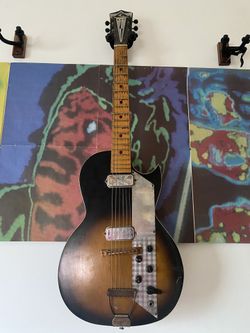 Kay value leader 2 pickup sunburst Vintage 60’s Electric Guitar