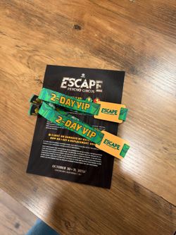 Escape 2-Day VIP Wristbands