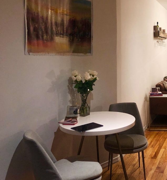 West Elm White Lacquer Dining Table