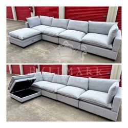 New 5-Piece Customizable Sectional Cloud Couches (4 Color Options - 🚚FREE DELIVERY)