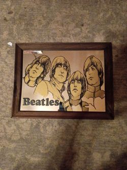 1970s Beatles carnival prize mirror