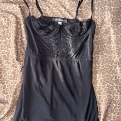 Black Urban Outfitters Mesh Lace Bodycon Dress 