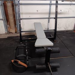 Weight Bench With Bar 