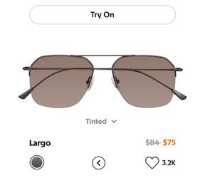 YesGlasses Largo aviator sunglasses