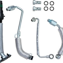 Oil Return Drain Line/Feed Pipe Kit Compatible4pcs