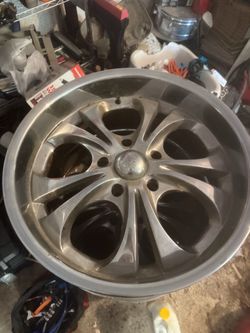 Silver Alloy Wheel Rim