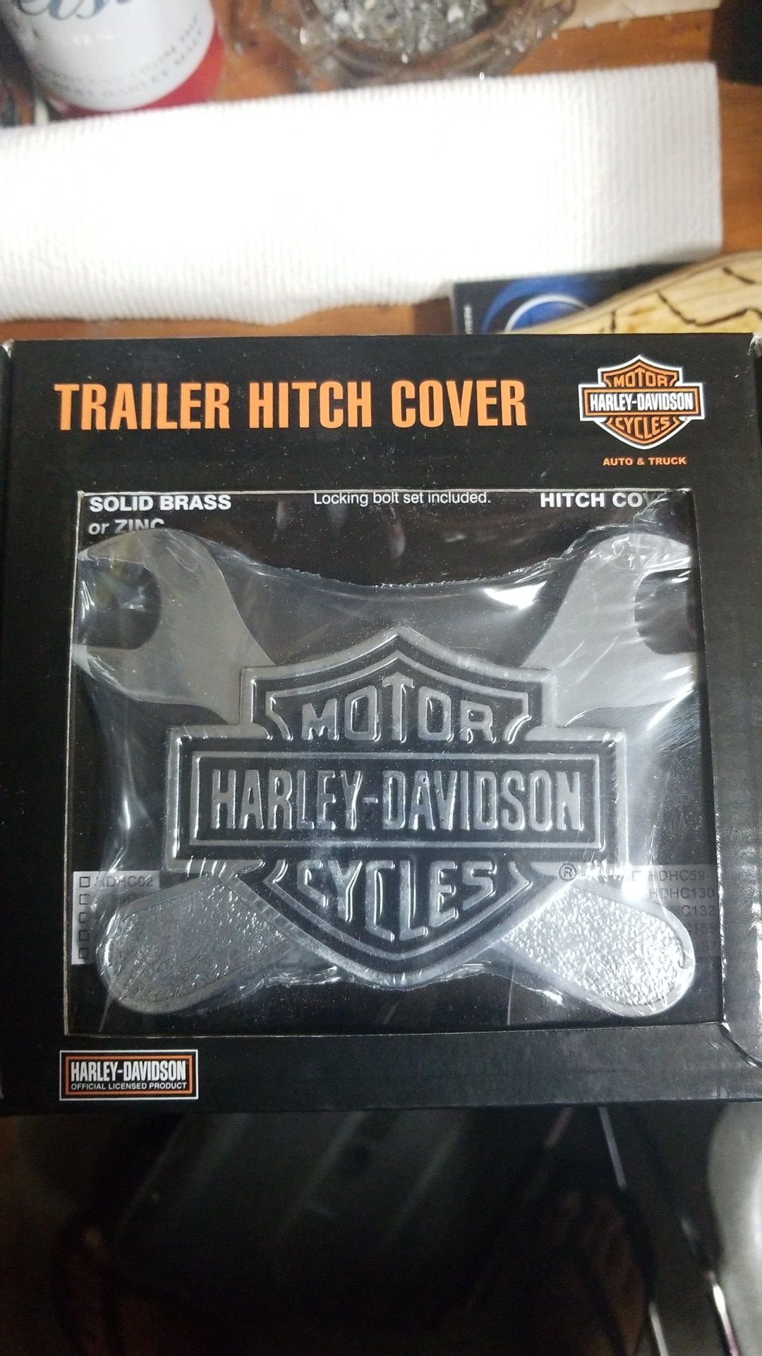 Harley Davidson tow hitch cover