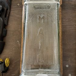 Unique Vintage Glass Mailbox