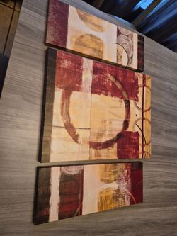 Abstract Canvas Wall Art 3-Piece Set