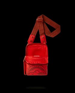 Sprayground Red Shark Crossbody Bag
