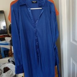 Blue ruffle Fashion Nova Dress