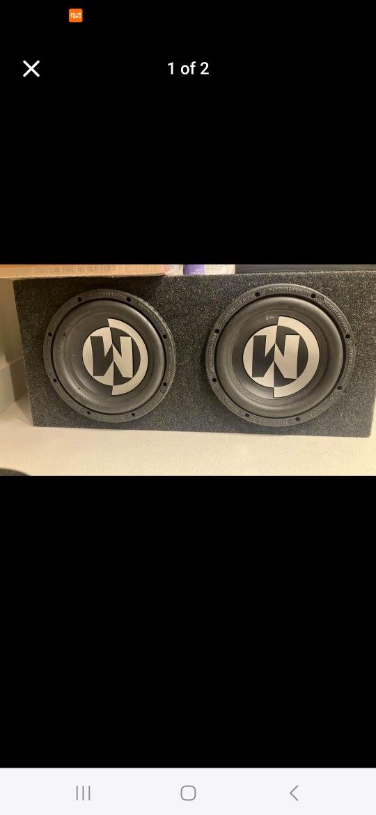 2 Memphis 10 Inch Subwoofers Model:15-pr10s4 IN Box