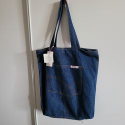 Denim Large Tote  Bag