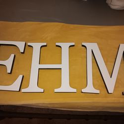 Wall Plaque Letters,  Set Of 3