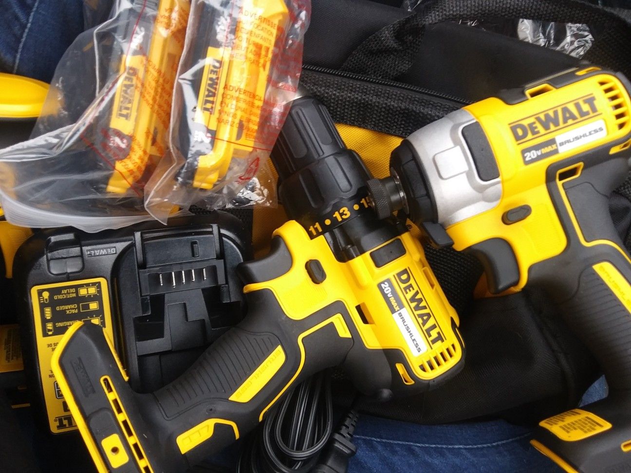 DeWalt brushless 20 volt TWO tool combo kits