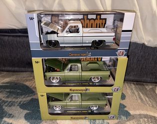 M2 1/24 Squarebody Syndicate Greenbean And Fifty Shades Chevrolet Chayenne Super 10 $60 Each