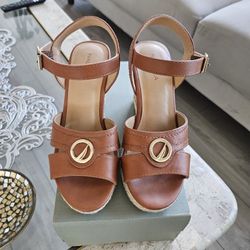 Nautica Brown Sandals High Heel
