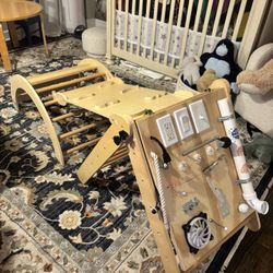 Busy board And pikler Set Montessori