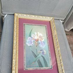 Glass framed picture 