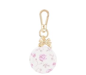 LoveShackFancy x Target - Case-Mate Blooming Ribbon Rosa Flora Air Tag Keychain