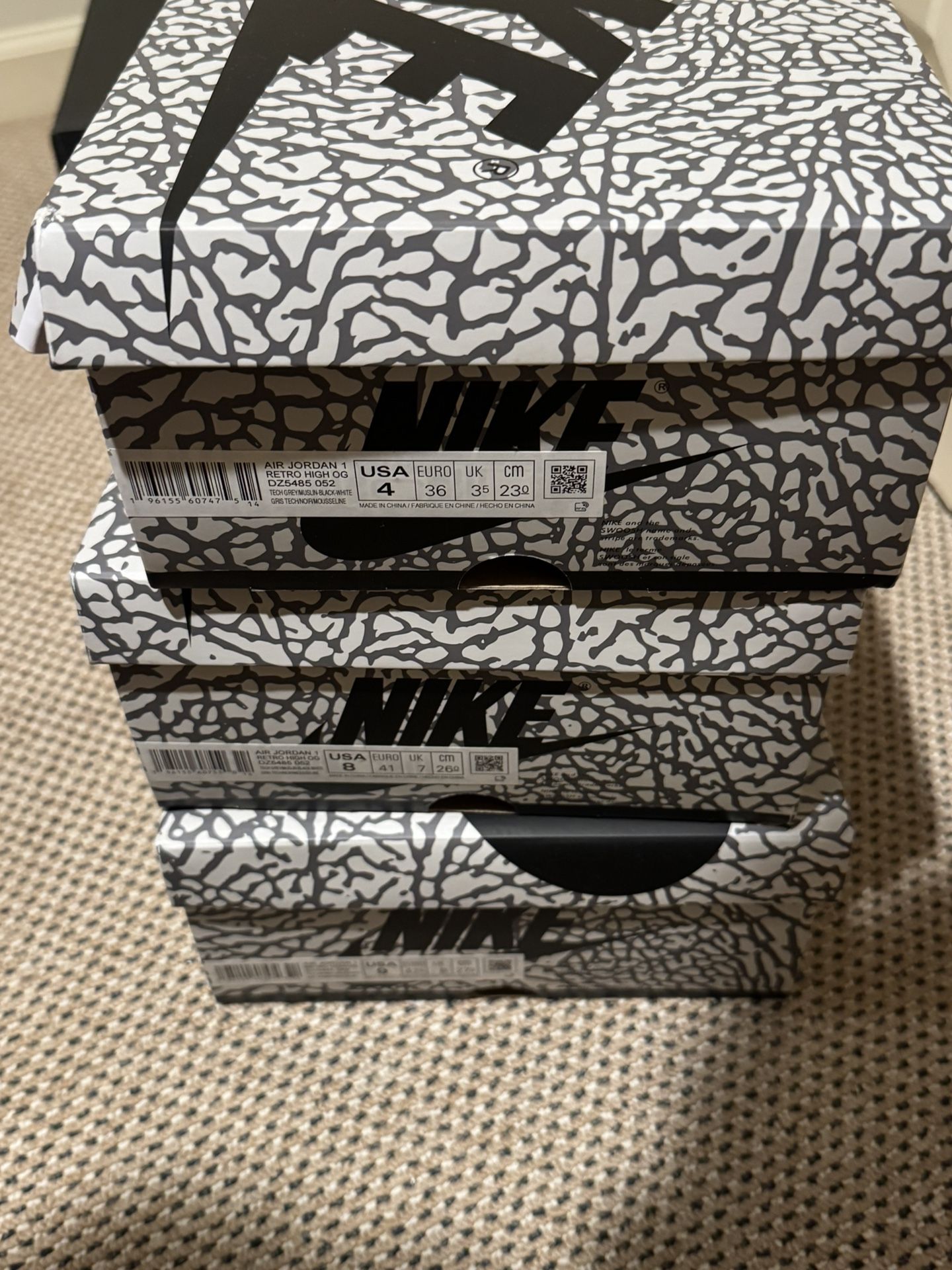 Air Jordan 1 cement print New In Box