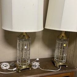 Brass/glass Lamps